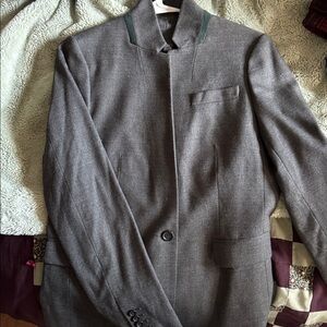 Classic Gray Wool Blazer